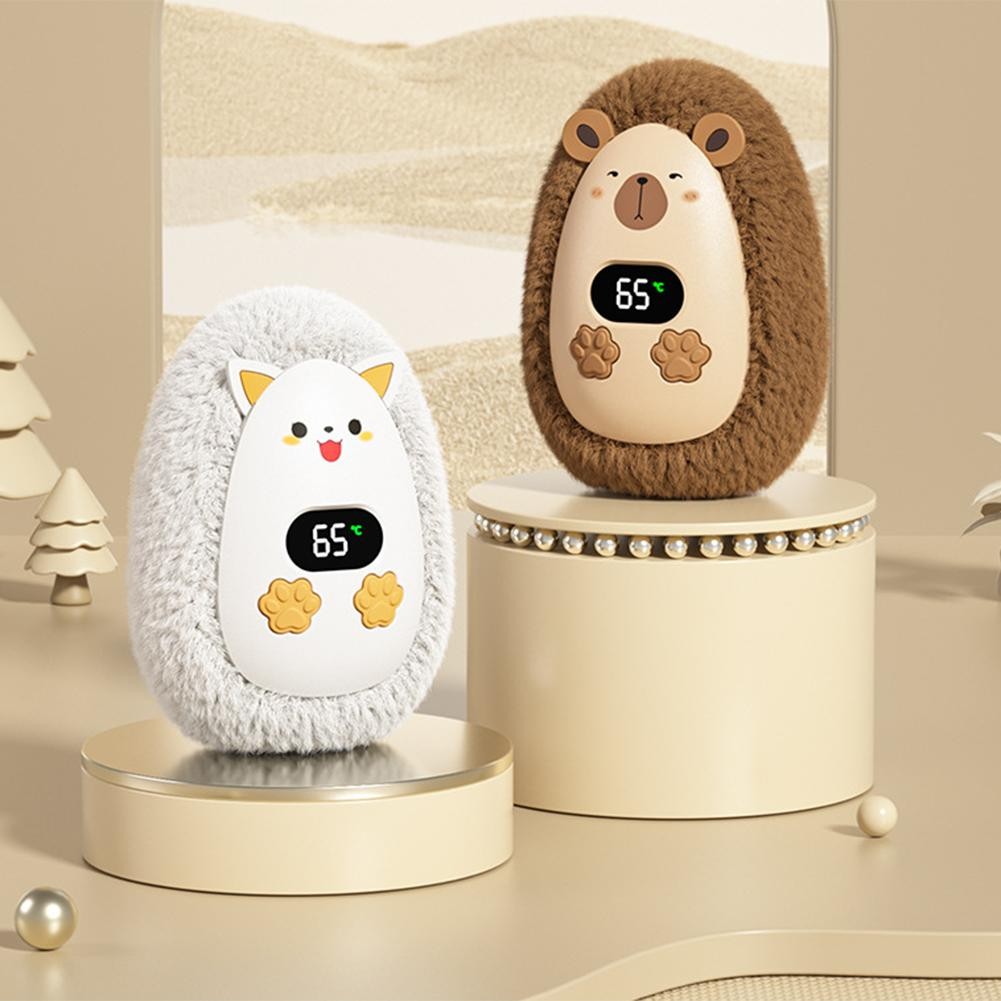 New Plush Self-heating Cartoon Hand Warmer Winter Portable Reargeable Hand Warmer Electric Hand Warm