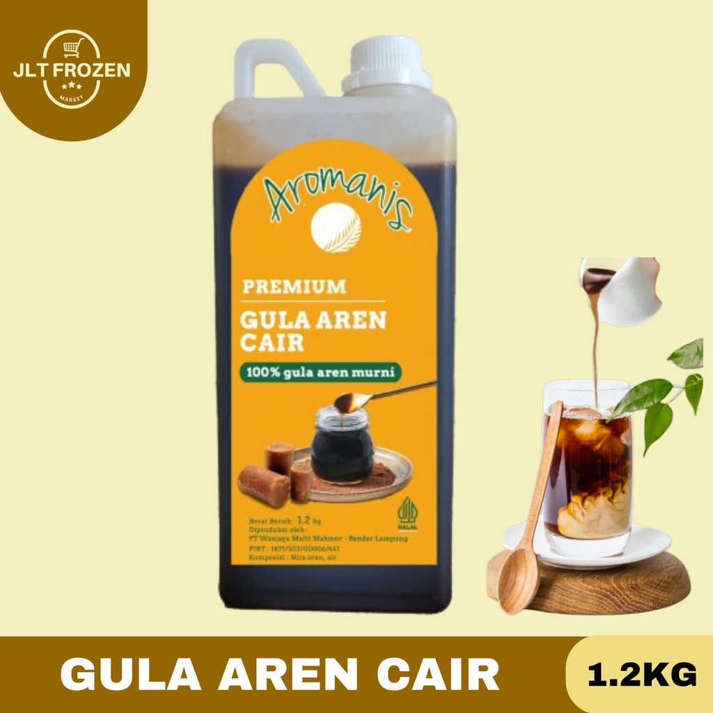 

Aromanis Gula Aren Cair / Gula Aren Premium / Gula Aren Murni / Syrup Kemasan 1.2 KG