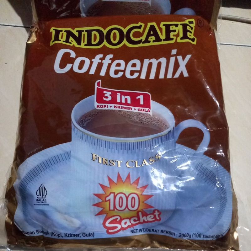 

Indocafe Coffeemix 3in1 Bag Isi 100 Sachet