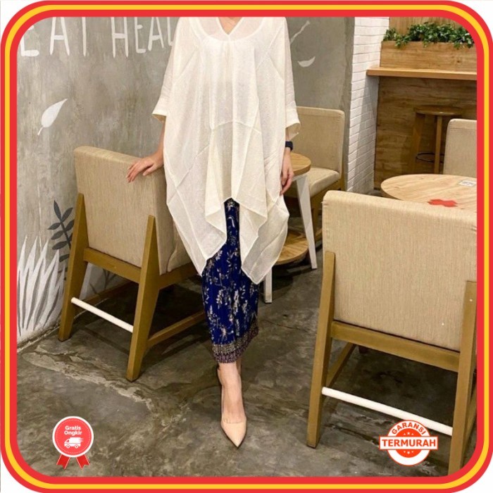 Tunik Cantik Baru Murah Wanita Baju Lebaran Kekinian /BLOUSE KAFTAN TUNIK ARUNA VISCOSE SEMI SUTRA (