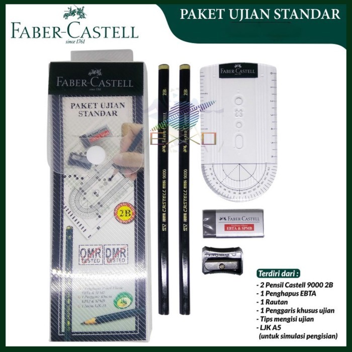 

PRODUK TERLARIS Faber Castell PAKET UJIAN STANDAR / PAKET BELAJAR ONLINE Alat Tulis - PAKET STANDAR