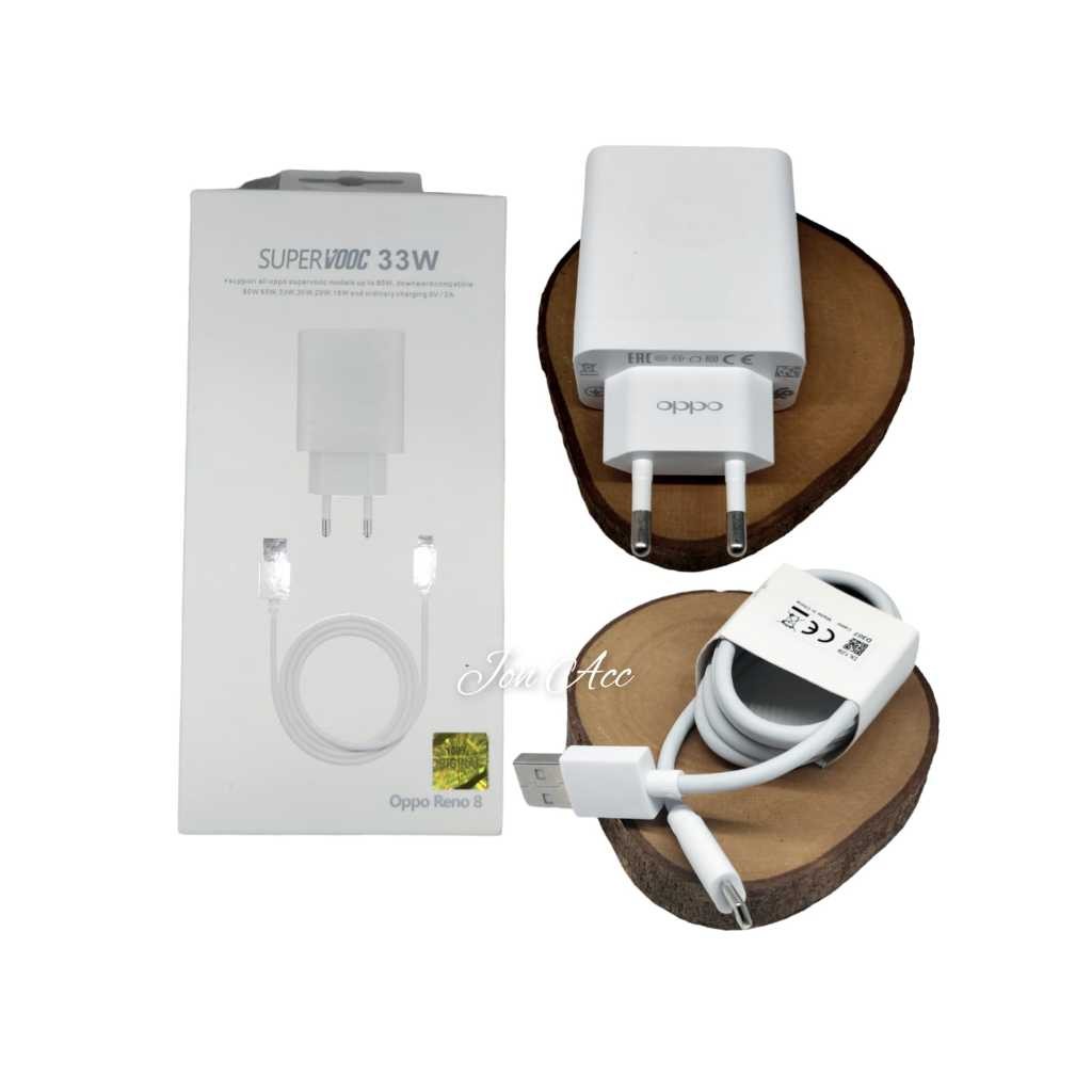 Charger OPPO Reno 8 33 Watt Super VOOC Type C Fast Charging Original