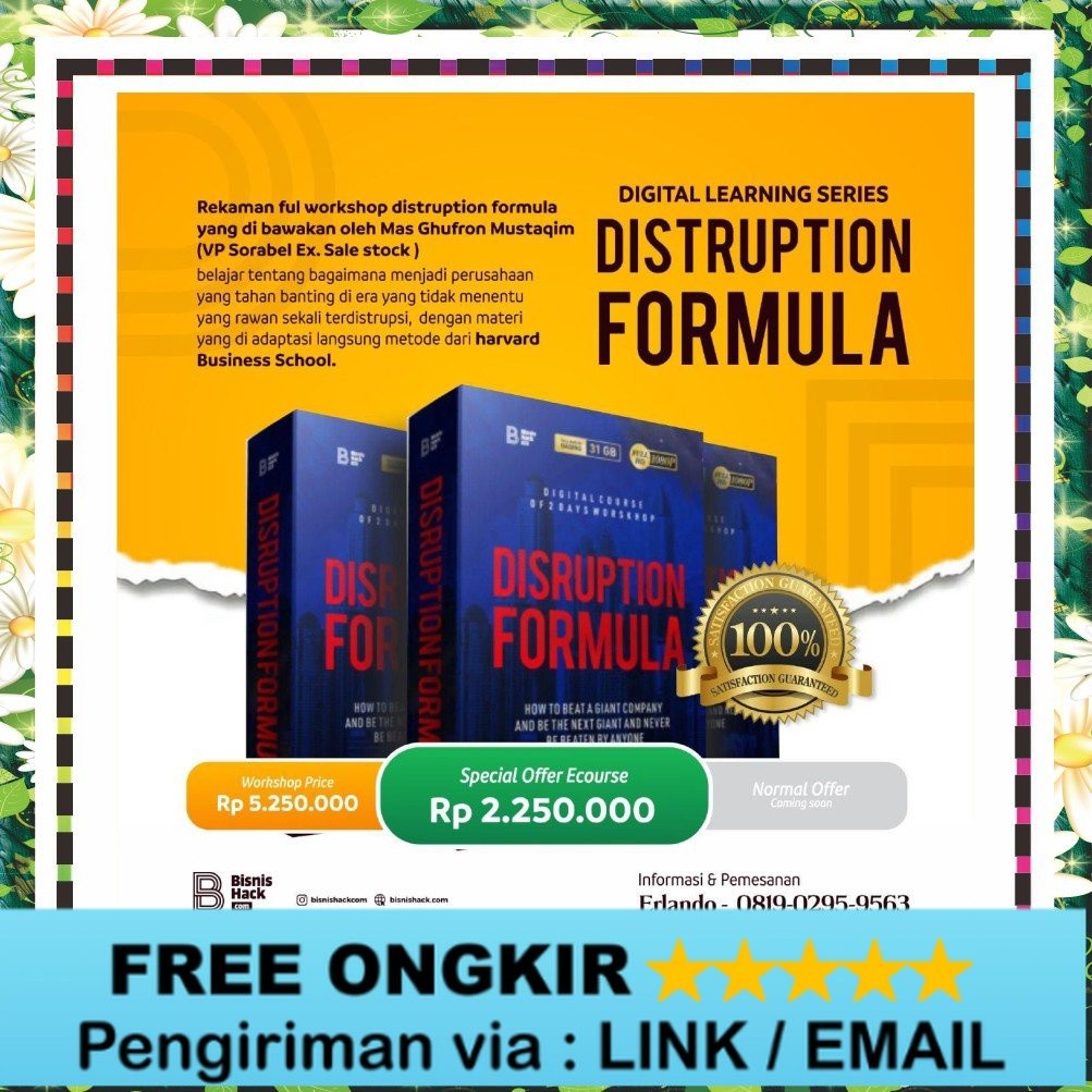 Ecourse - Distruption Formula - Bisnis Hack