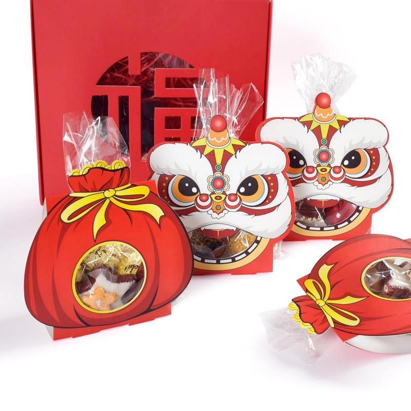 

8 pcs - Kotak souvenir Imlek Sincia candy cookies box Chinese New Year unik