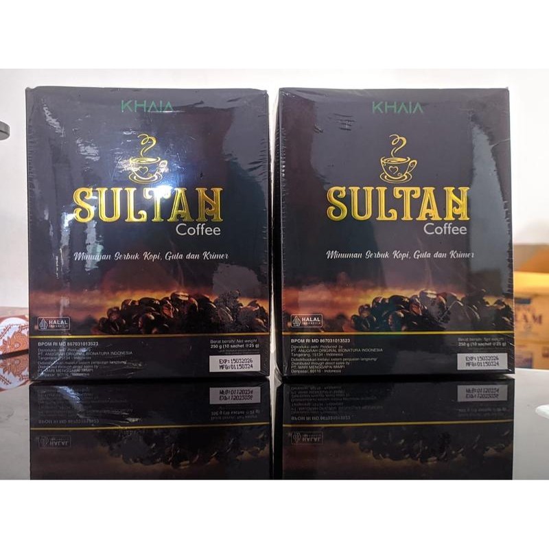 

KHAIA SULTAN COFFEE / KOPI SULTAN 1 BOX ISI 10 SACHET BPOM / MINUMAN SERBUK KOPI HALAL