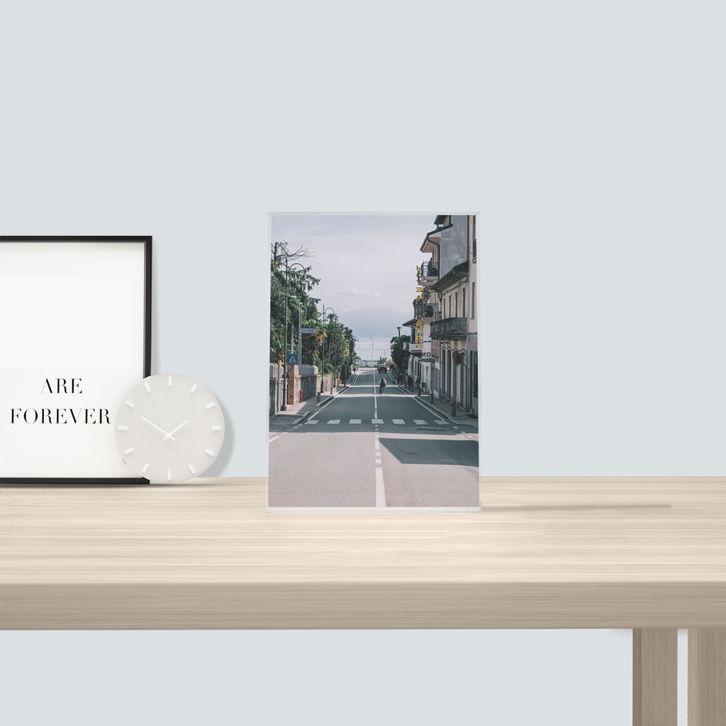 

3Pcs Acrylic Sign Holder Clear A4 Sign Stand Slanted Menus Holder Flyer Desktop Display Stand for Restaurant Office School