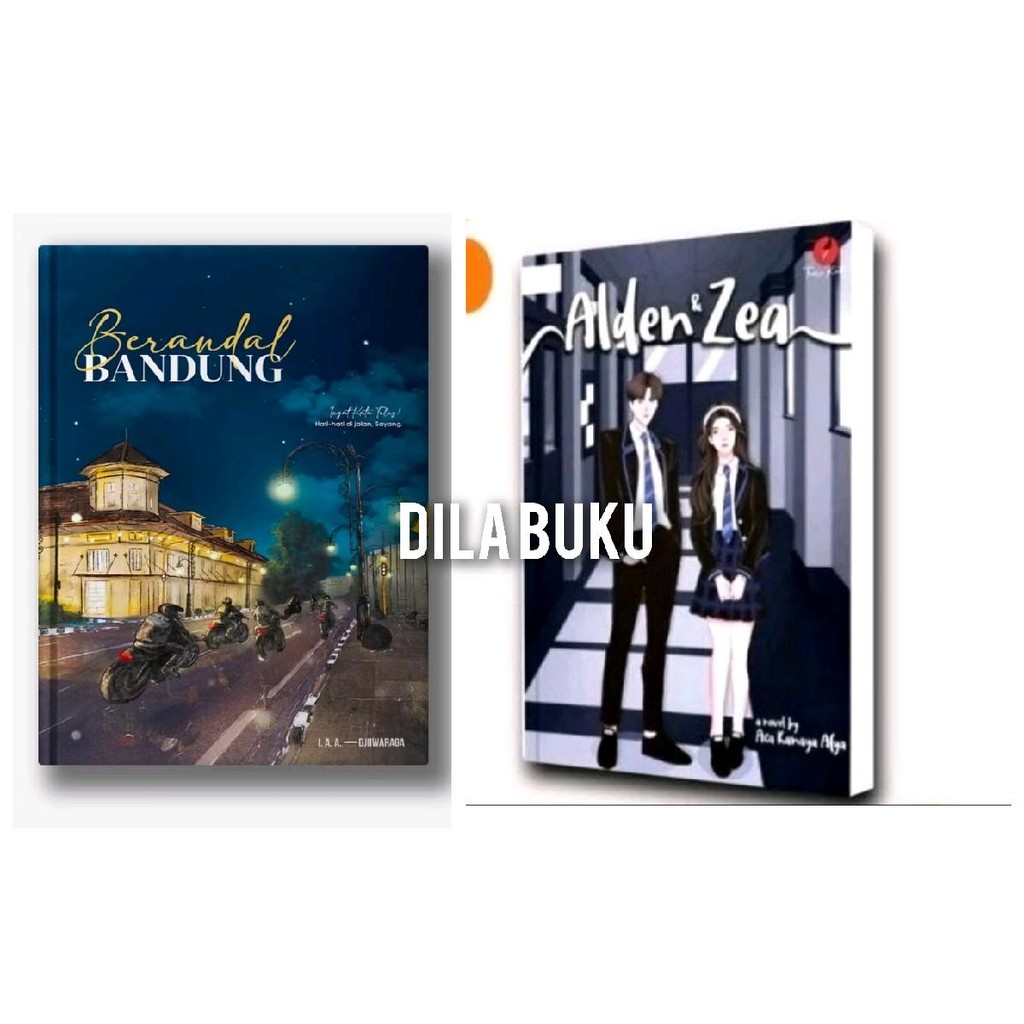 1 Paket 2 buku novel ; Berandal bandung + Alden zea