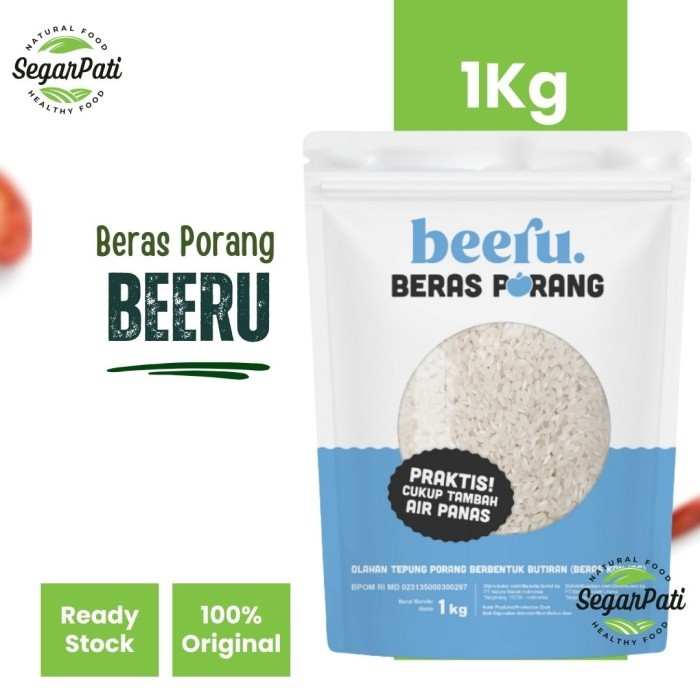 

Beeru Beras Porang Pouch 1 Kg - Shirataki Konjac Rice