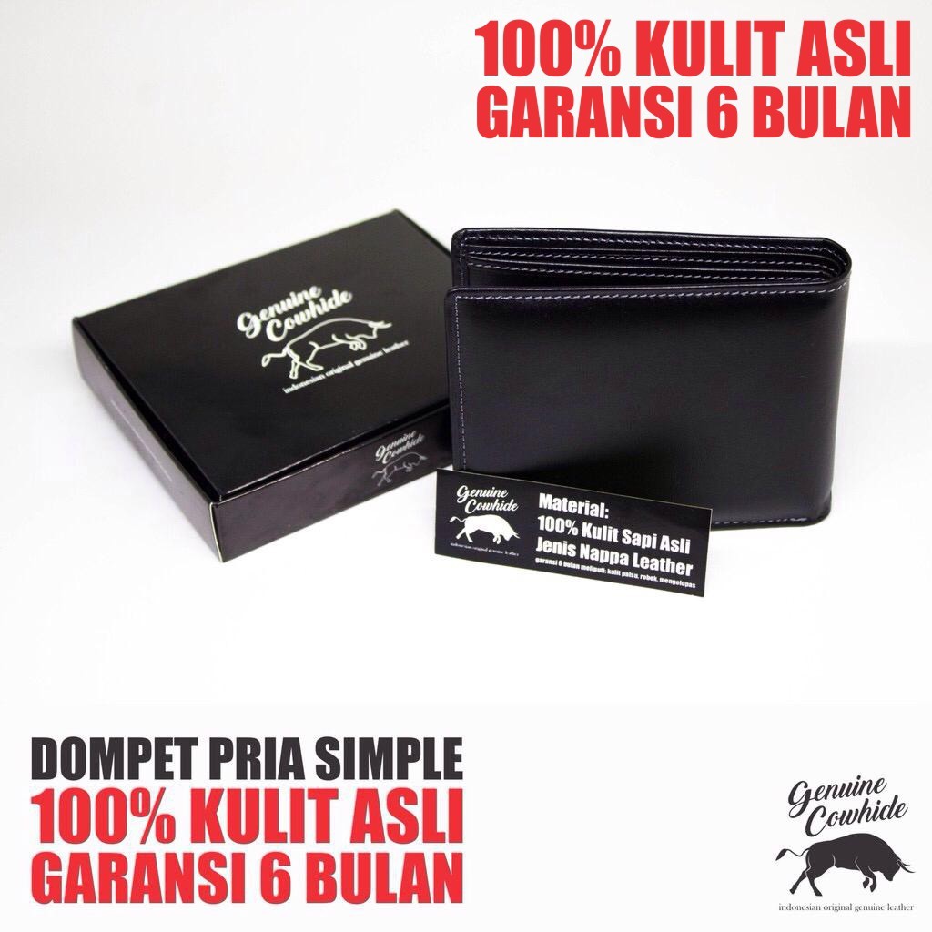 MK67HK Dompet Pria Kulit Asli Dompet Pria Garansi 6 Bulan