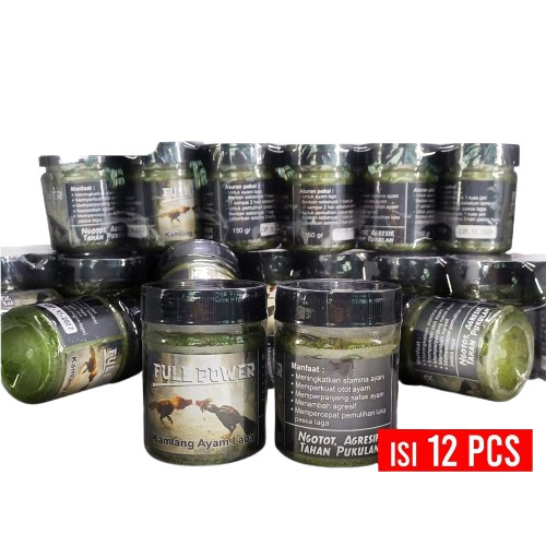 GOSIR PAKAN HW Kamlang Full Power 150gr Isi 12 Pcs Jamu Kamlang Ayam Laga Jago Aduan Petarung Jantan