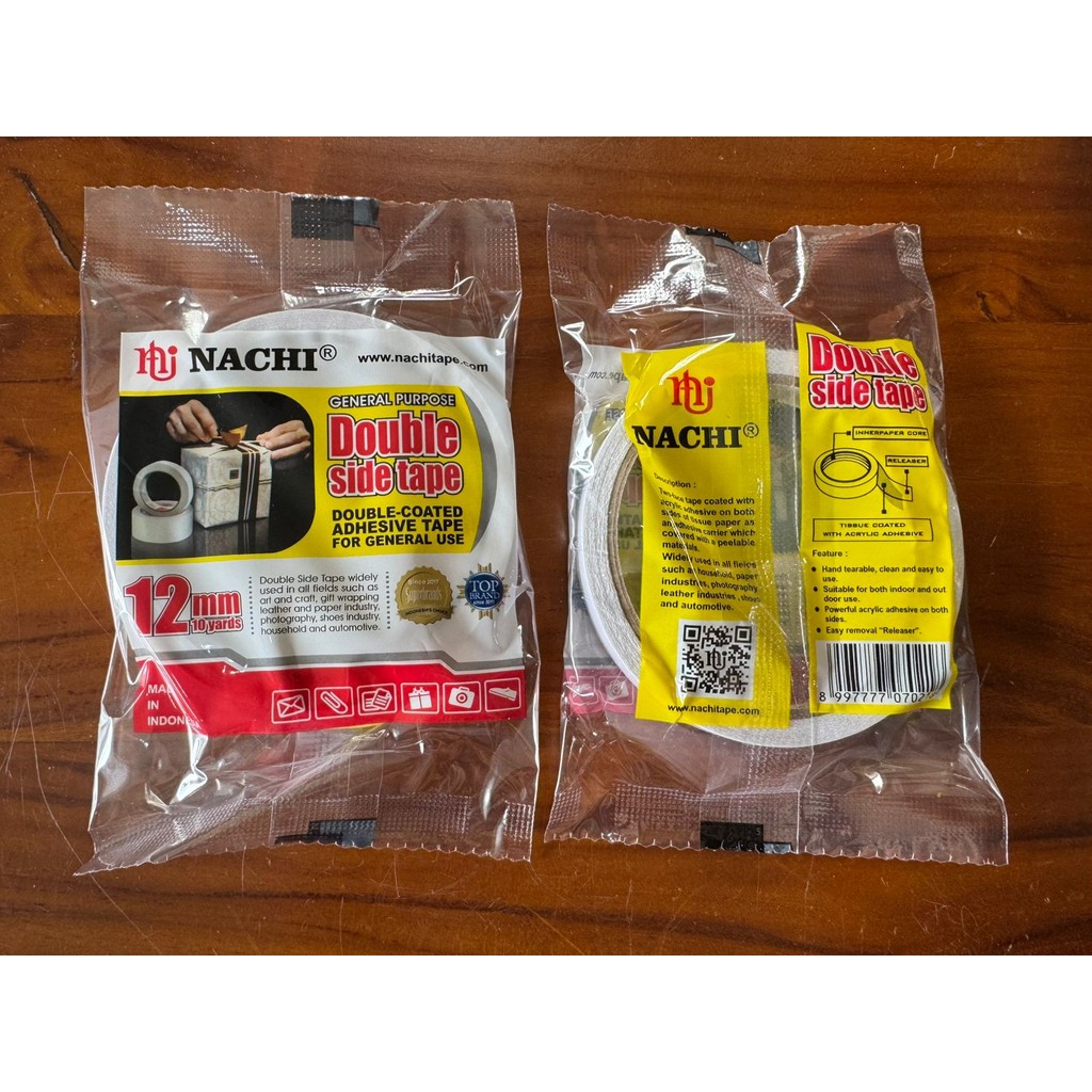 

PPS - Double Tape Nachi 12mm 1/2inch 10 YARD Nachi (1 roll)