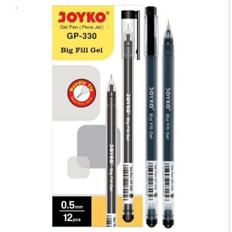 

(1pcs) Pena tinta/ Gel pen pulpen joyko Gp330 mata tajam 0,5mm