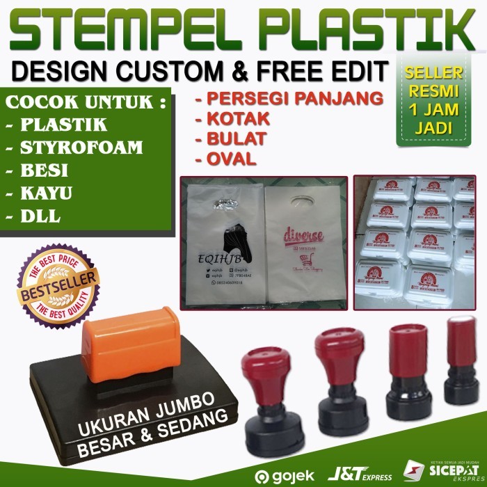 

Stempel Flash Plastik Tinta Permanen Waterproof - TINTA REFIL - TINTA REFILL