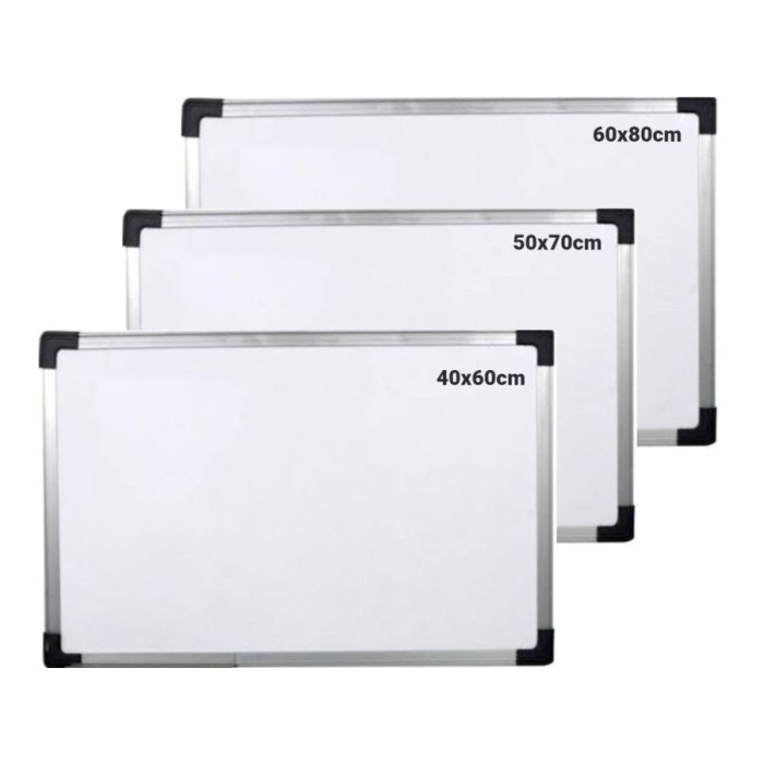 

Whiteboard Papan Tulis Putih Ukuran 40x80 - 40x60