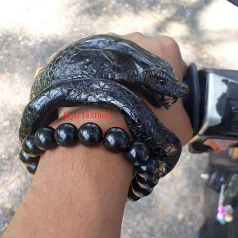 GELANG AKAR BAHAR JUMBO UKIR ULAR COBRA