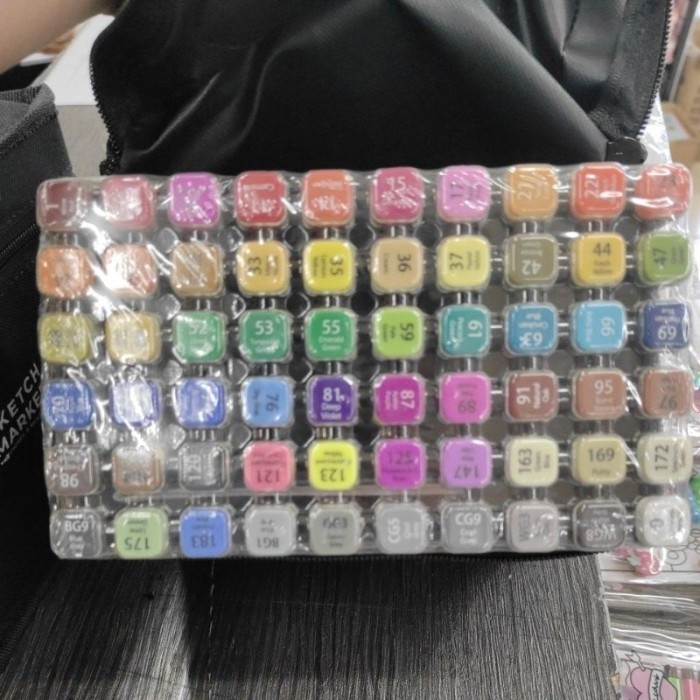 

DELI Sketch Marker/spidol anime/spidol warna ALCOHOL BASED INK 70806 set 30/40/60/80 warna - 30 warna