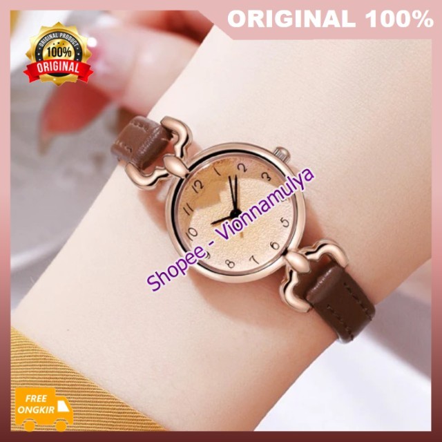 Jam Tangan Kuarsa Wanita Sabuk Mewah Ringan Jam Tangan Wanita Terkini Jam Tangan Kecil ORIGINAL