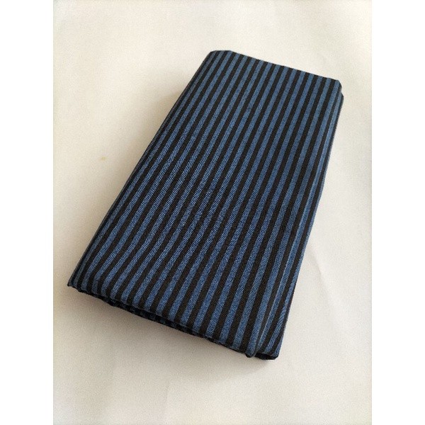 Kain Batik Tenun Lurik - Hitam Abu grs Kecil Lurik