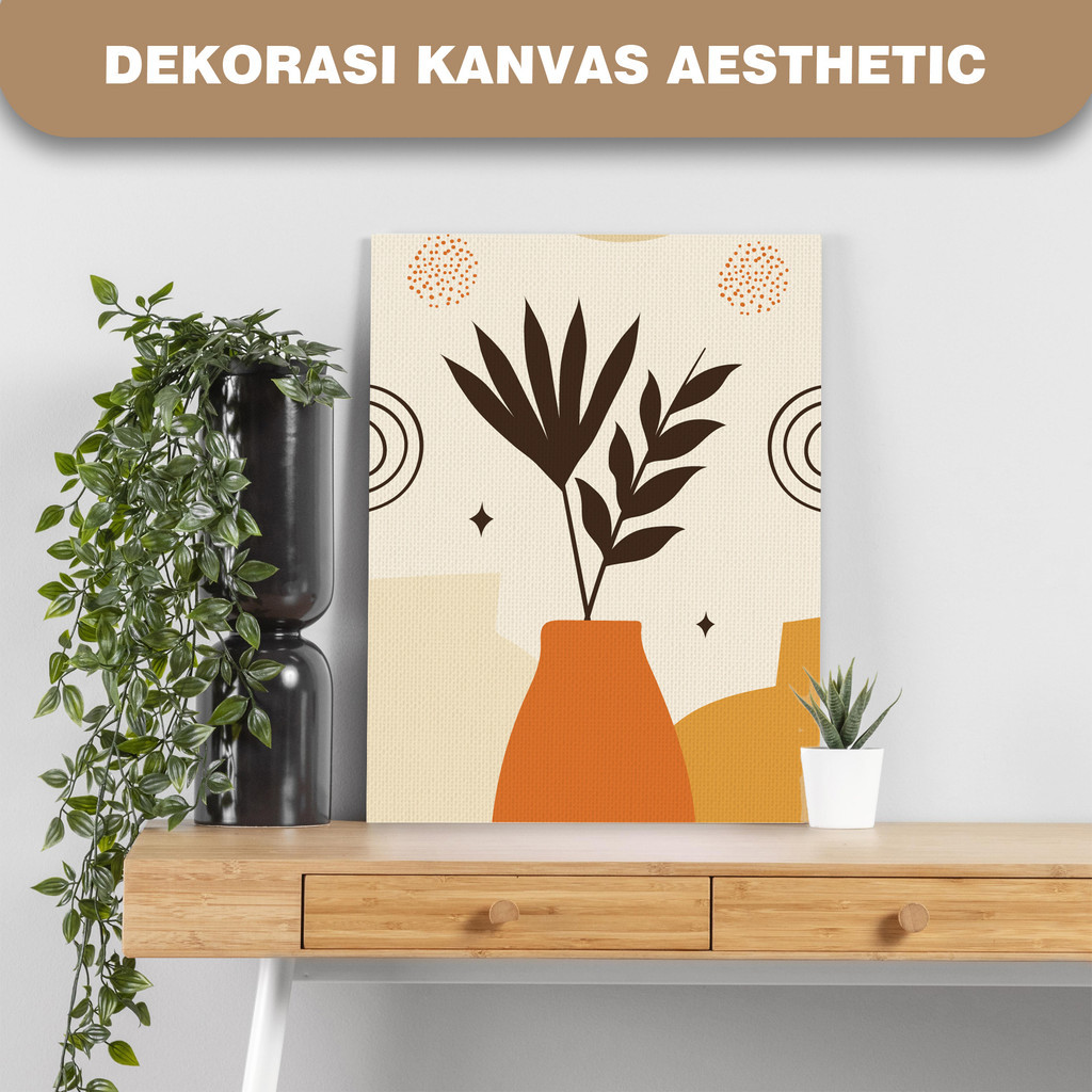 DJOERAGAN CETAK | Dekorasi Hiasan Dinding Aesthetic Murah Pajangan Lukisan Kanvas Besar 30x40 cm Unt