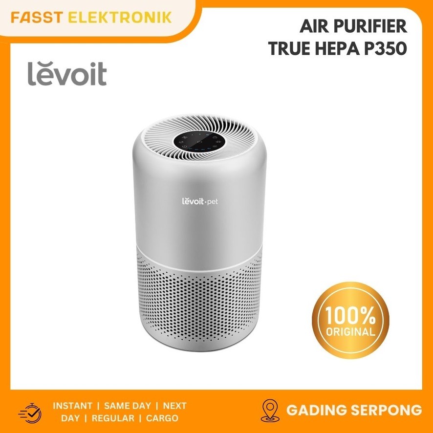 Pembersih Udara Levoit Core P350 - Abu-abu, 20 m², HEPA H13