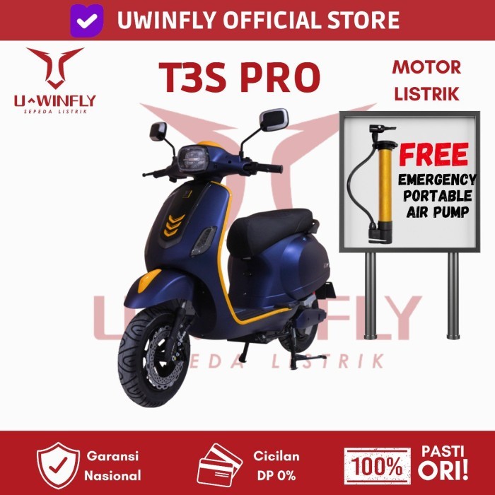 SEPEDA MOTOR LISTRIK UWINFLY T3S PRO T3SPRO Garansi Resmi - PURPLE