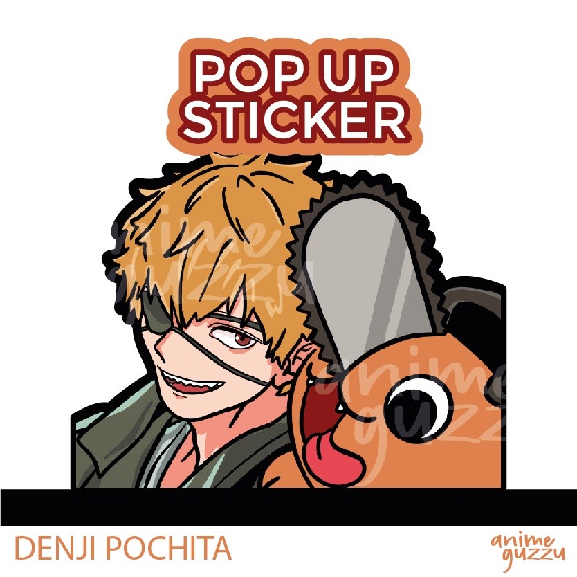 DENJI POCHITA POP UP PEEKER STICKER