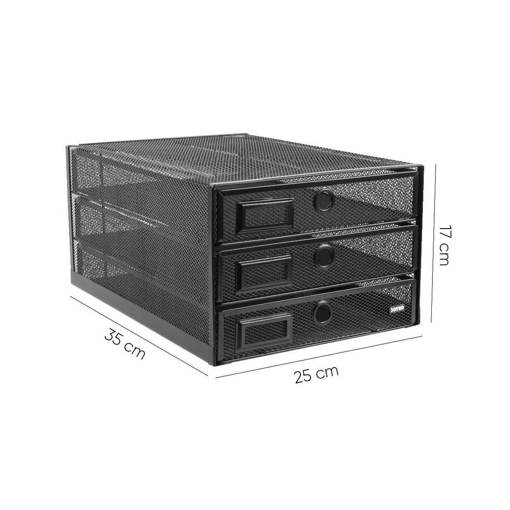 

Document Tray / Rak Dokumen File Susun 3 Besi Jaring / Laci Organizer Meja - Joyko DT-62