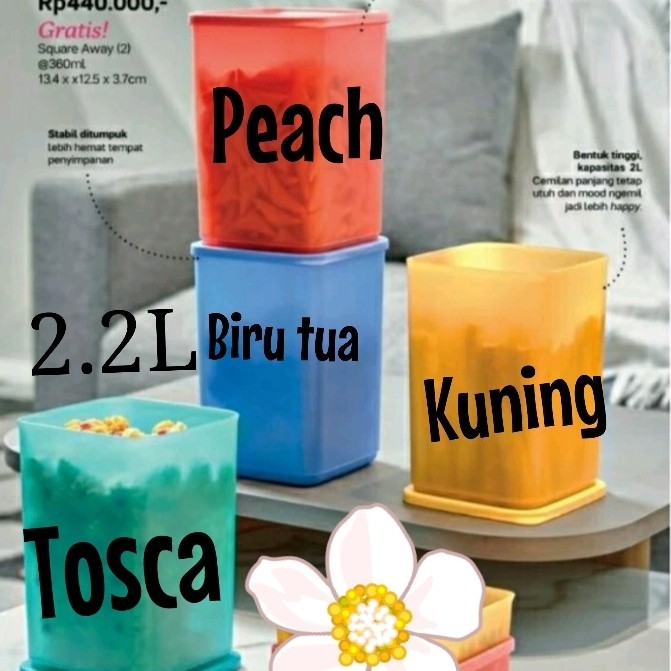 tall summer fresh tupperware - Kuning