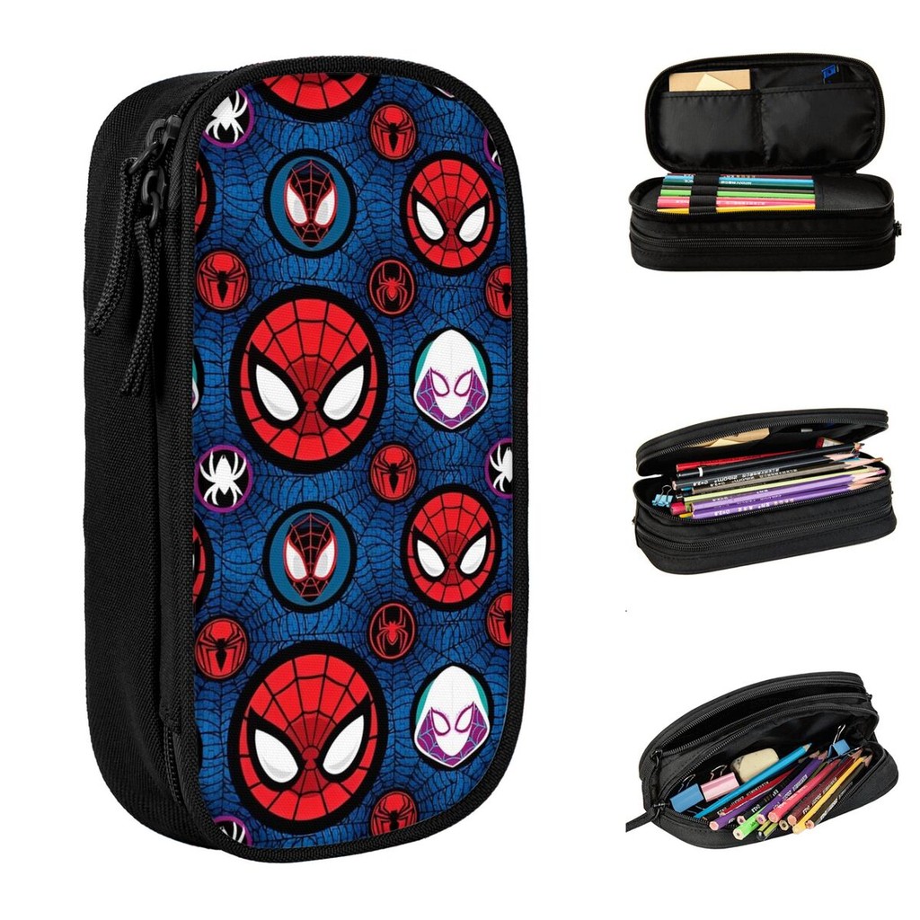 

Spider-man Pencil Cases Pen Box Pencil Bags Kids Big Capacity School Supplies Zipper Pencilcases
