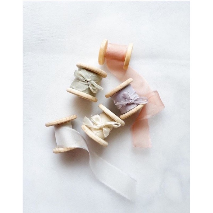 

Silk Ribbon Silver Pita Sutra Styling Accessories Chiffon Smooth - 2cm half length, Spool