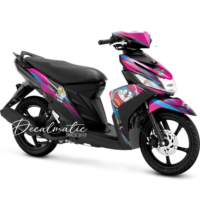 Decal Mio M3 Full Body Stiker Mio Z 125 - Grafis Doraemon Cowboy