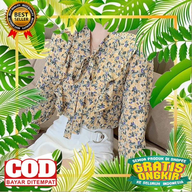 PAKAIAN BLAZER MODEL TERKINI MURAH /Fashion Korea Style Lengan Panjang Blus Wanita Musim Panas Casua