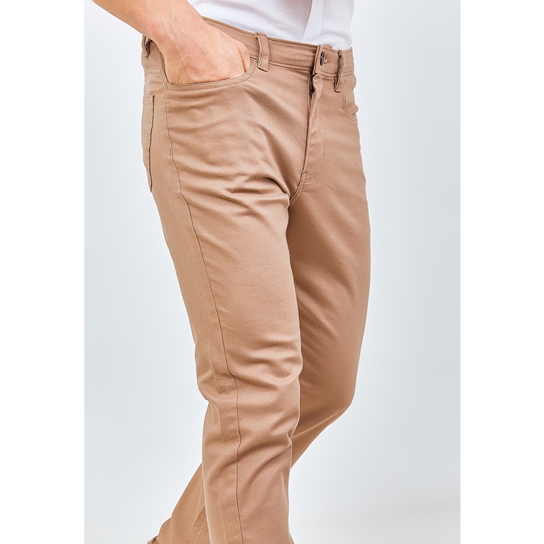 MANZONE Celana Panjang Pria Chinos SPREAD-BR - BROWN