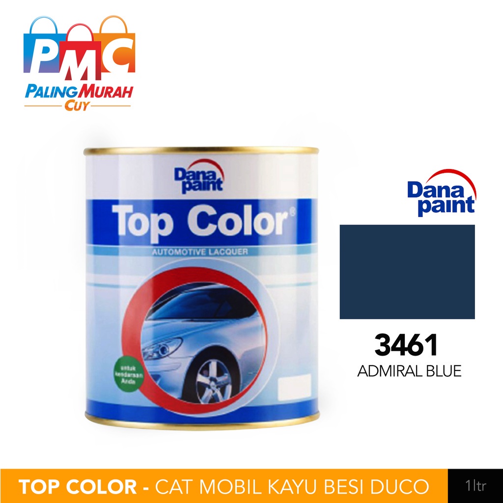 TOP COLOR 3461 Admiral Blue - Cat Mobil Kayu Besi Duco