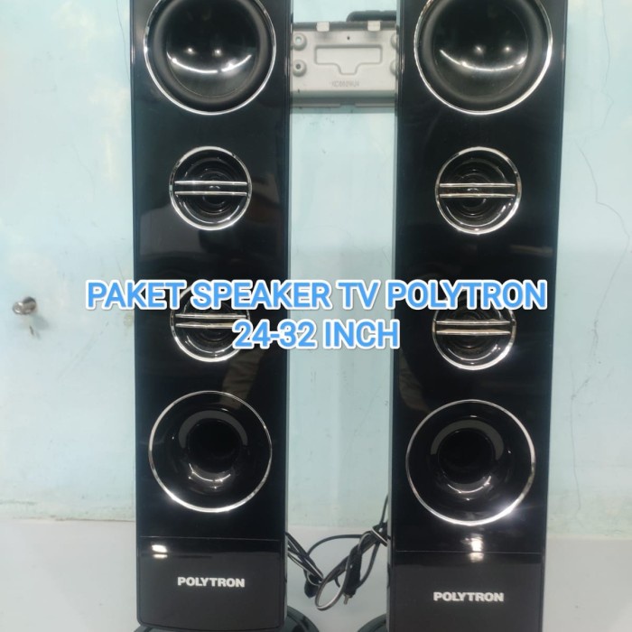 SPEAKER TOWER TV LED POLYTRON 24-32 INCH SEPASANG