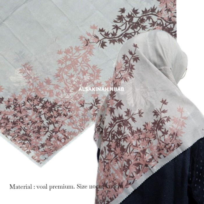 KERUDUNG HIJAB SEGIEMPAT VOAL MOTIF DEEKA KW PREMIUM WAFFA 27
