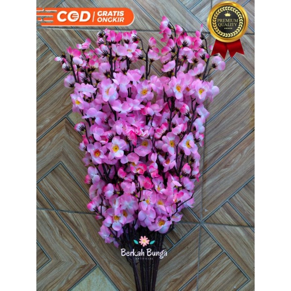 Bunga Sakura Artificial lusinan/Bunga Sakura Hias/Sakura Dekorasi/Bunga Hiasan Rumah/Bunga Sakura Pl