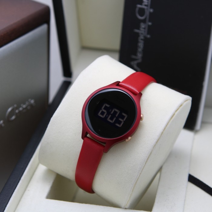 ALEXANDRE CHRISTIE AC 9379 RED DIGITAL LETAHER CEWEK ORIGINAL