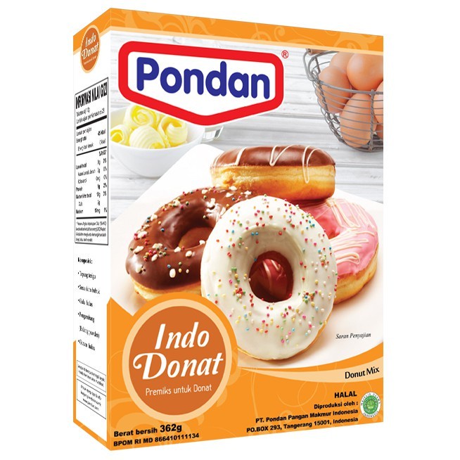 

Promo Best Seller PONDAN Indo Donat Tepung Premix Siap Pakai 350 Gr