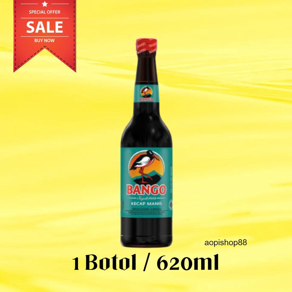 

KECAP MANIS BANGO 1 BOTOL UKURAN 620ML / KECAP BANGO BOTOL - HOPISHOP88