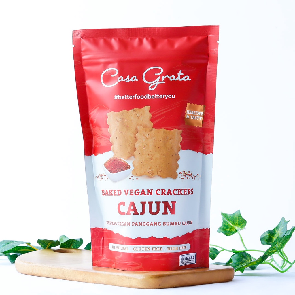 

70G CAJUN CRACKERS Gluten Free Vegan Crackers CJ70 - CASA GRATA