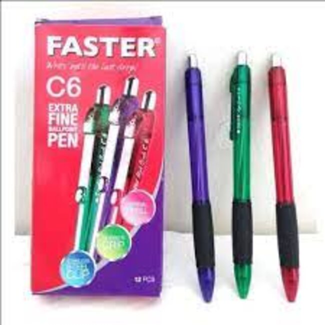 

PULPEN GEL FASTER / PULPEN FASTER C6 0,7MM / BOLPOIN FASTER / BOLPEN FASTER C6- SATUAN