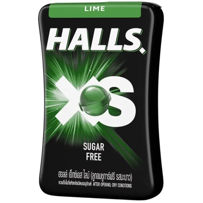 ✨PROMO✨ -HALLS XS Sugar Free Candy Permen Bebas Gula Import - BLUEBERRY.