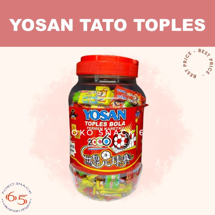 

✨PROMO✨ -Yosan toples 200. Permen karet yosan. Pak