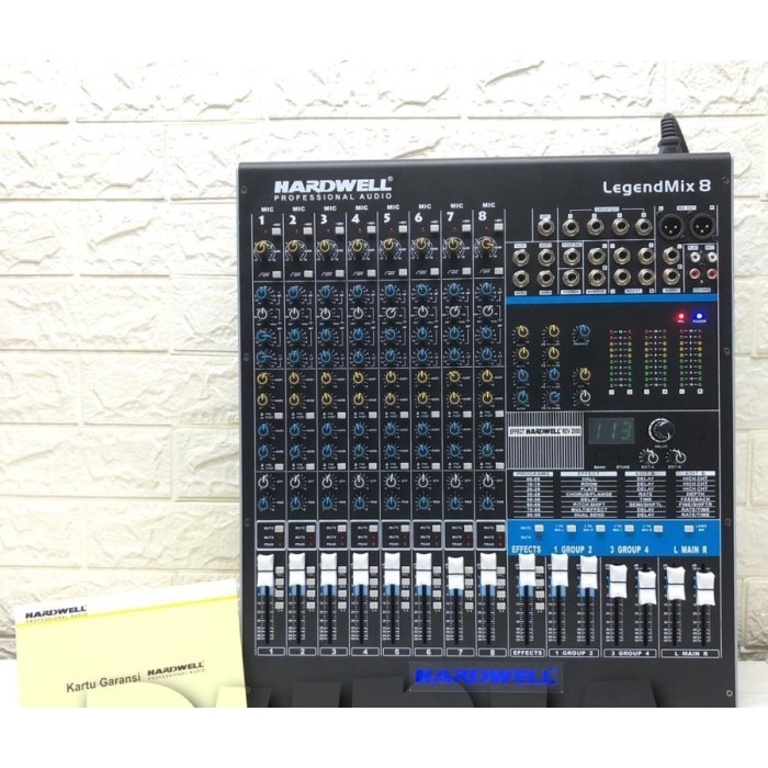 MIXER HARDWELL LEGENDMIX 8 Legenmix 8 channel Alesis Reverb ORIGINAL