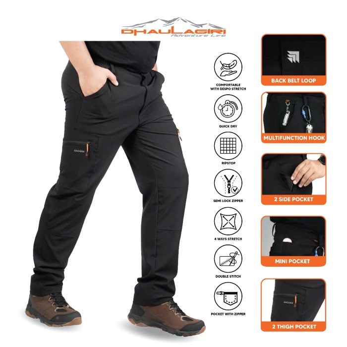 Celana Panjang Gunung Outdoor Dhaulagiri SAGARA Long Pants Quick Dry