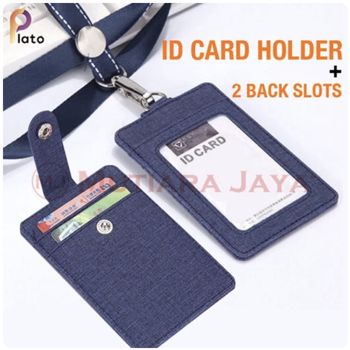 

JJN-867 PLATO Tempat Kartu ID Name Tag ID Card Holder - Orange