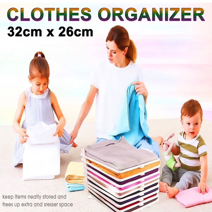 Tatakan Tempat Sekat Alas Perapih Lemari Baju Pakaian Celana Organizer