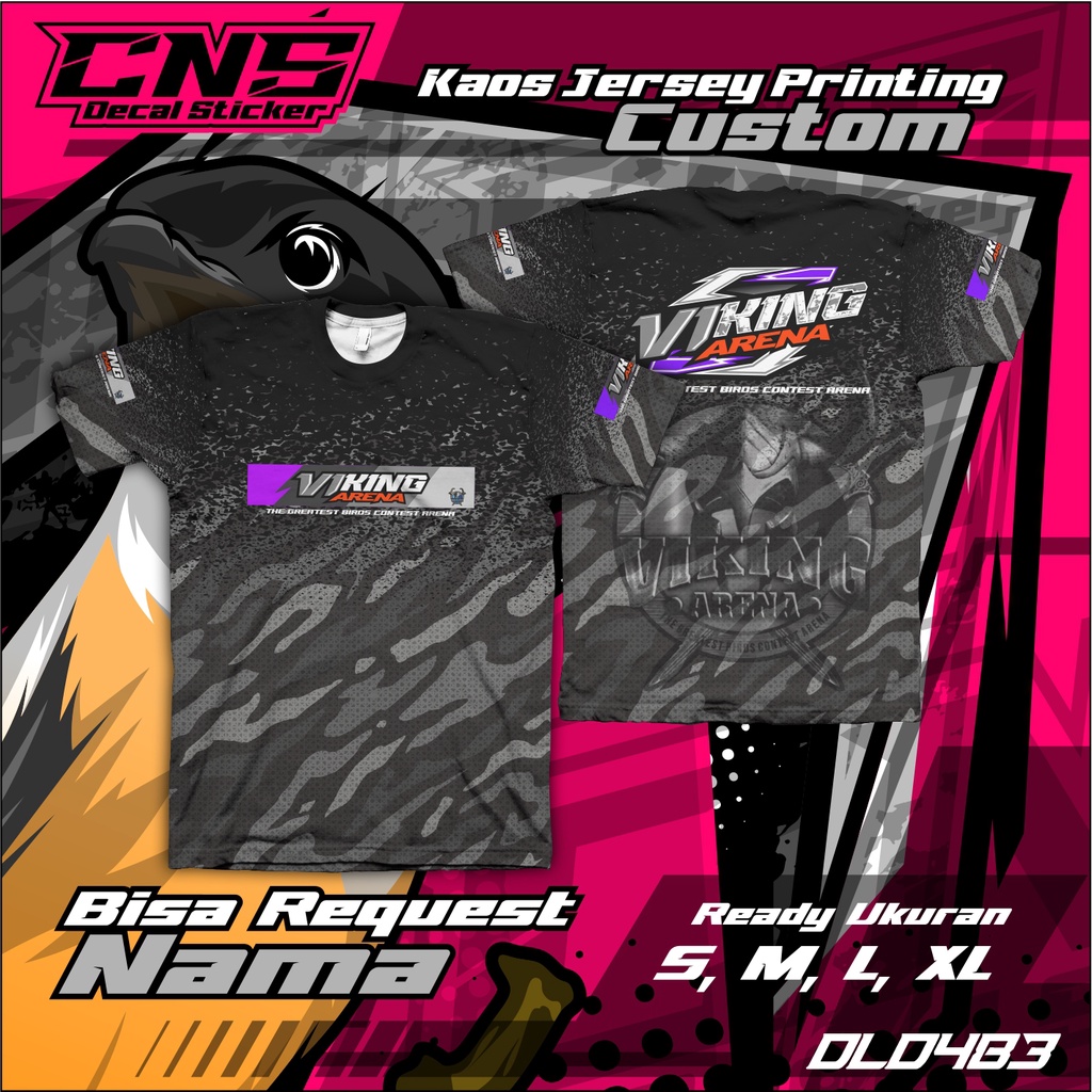 Kaos Jersey Burung Full Printing Custom VIKING ARENA High Quality Bisa Request