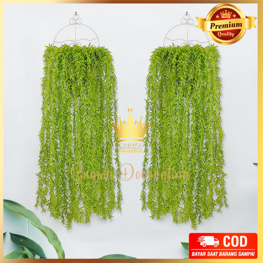 DAUN RAMBAT JUNTAI ROTALA DURI PALSU BERCABANG GANTUNG ARTIFICIAL SINTETIS TANAMAN BUATAN UNTUK HIAS